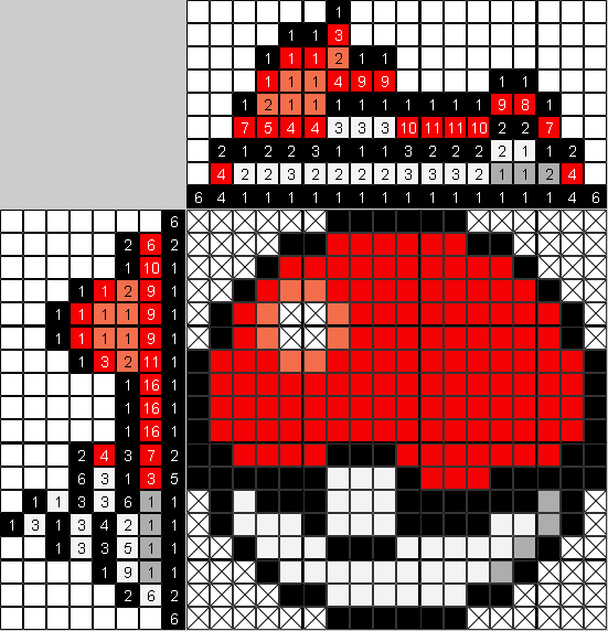 Цветной японский рисунок Pokemon ball