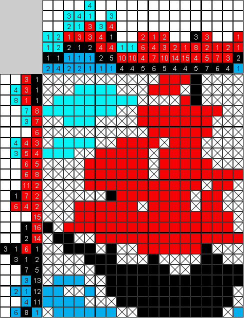 Цветной японский рисунок Алые Паруса