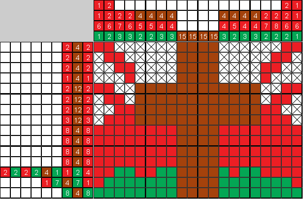 Цветной японский рисунок Sunset with cross