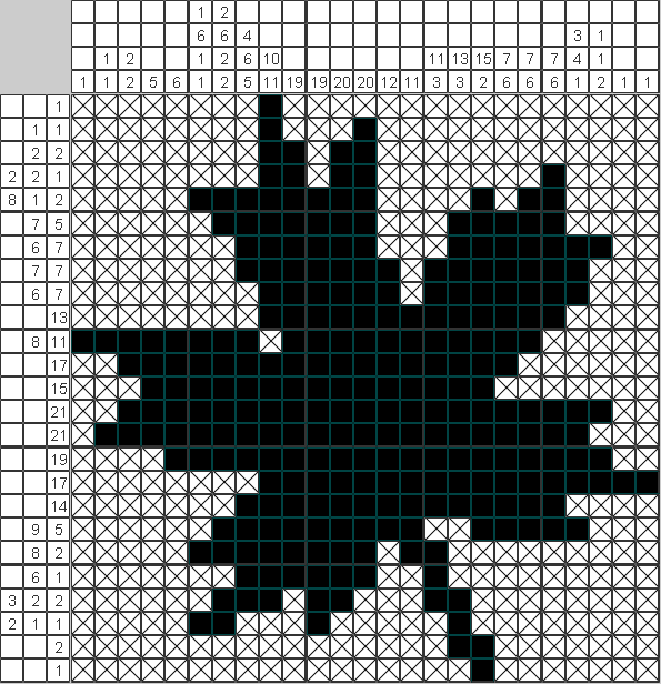 Японский рисунок Листик