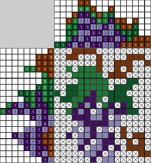 Цветной японский рисунок Виноград