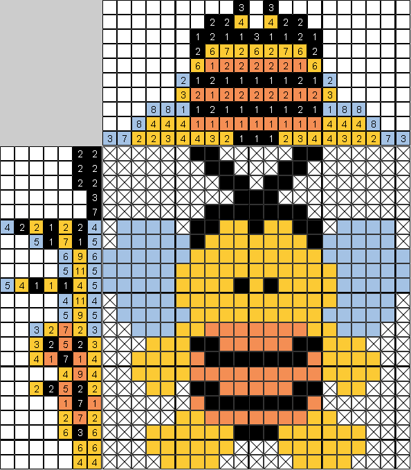 Цветной японский рисунок Пчела