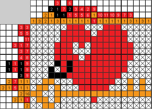 Цветной японский рисунок Ключ от сердца