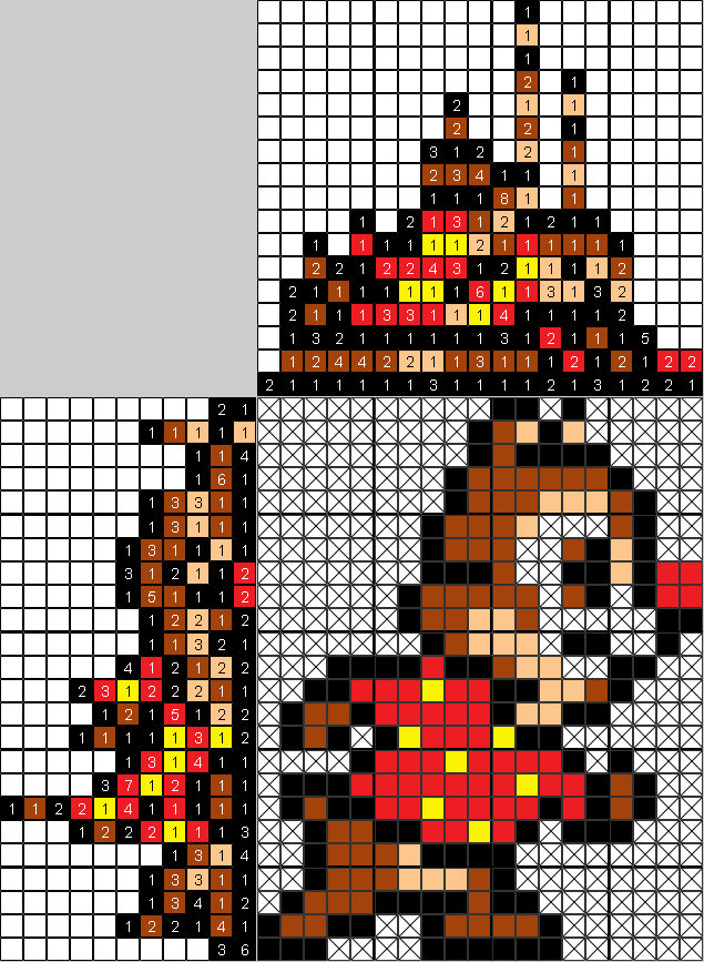 Цветной японский рисунок Дэйл