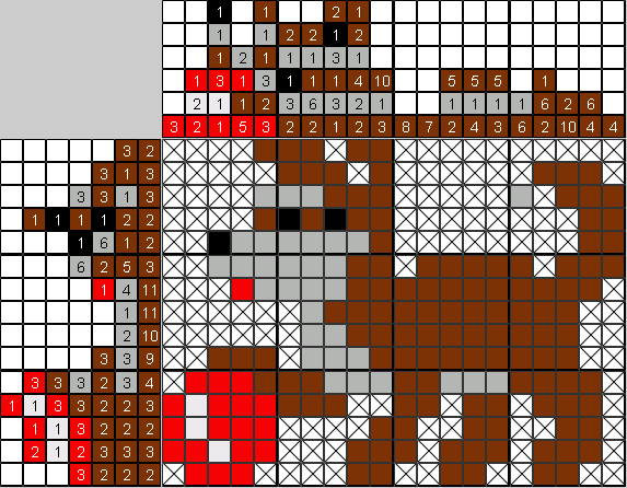 Цветной японский рисунок Щенок и мяч