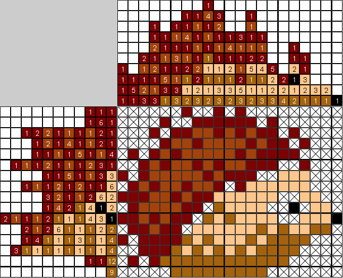 Цветной японский рисунок Маленький ёжик