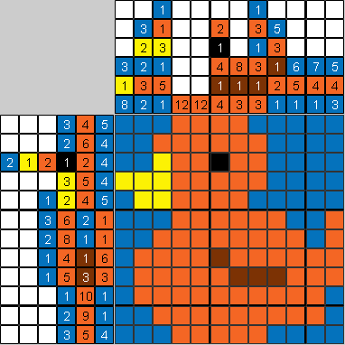 Цветной японский рисунок уточка 2
