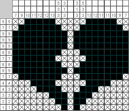 Японский рисунок Разбитое сердце