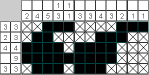 Японский рисунок Очки