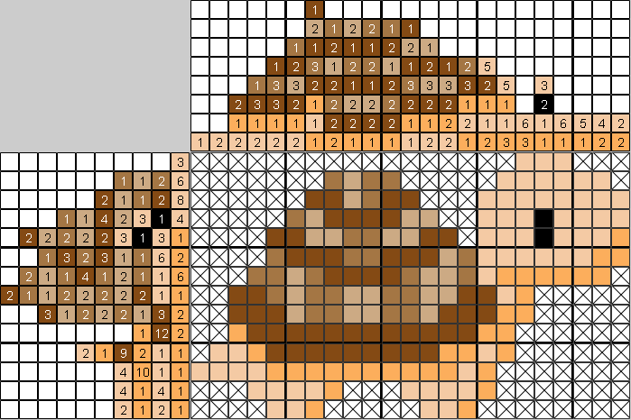 Цветной японский рисунок Черепашик