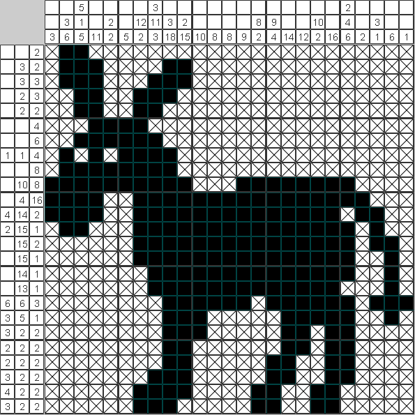 Японский рисунок Ослик