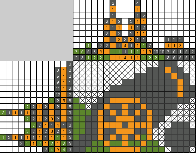 Цветной японский рисунок Старинная пушка