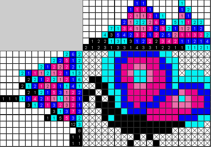 Цветной японский рисунок Маленькая бабочка
