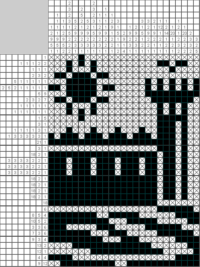 Японский рисунок Крепость