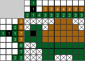 Цветной японский рисунок Тортила