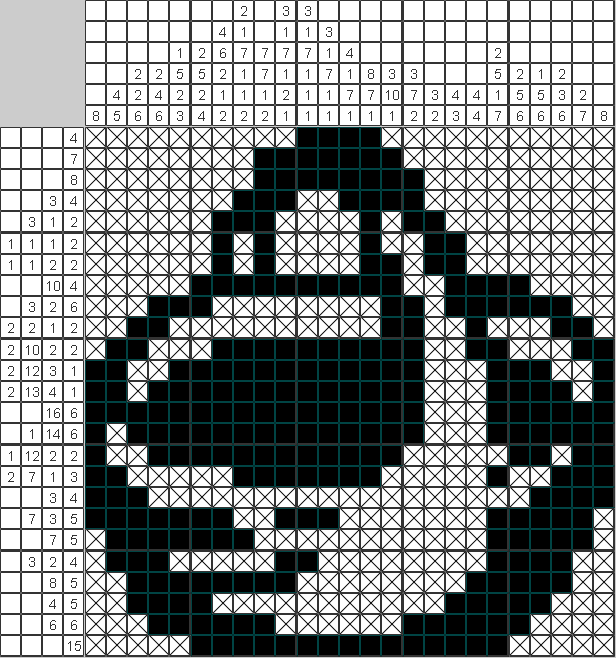 Японский рисунок Лукошко