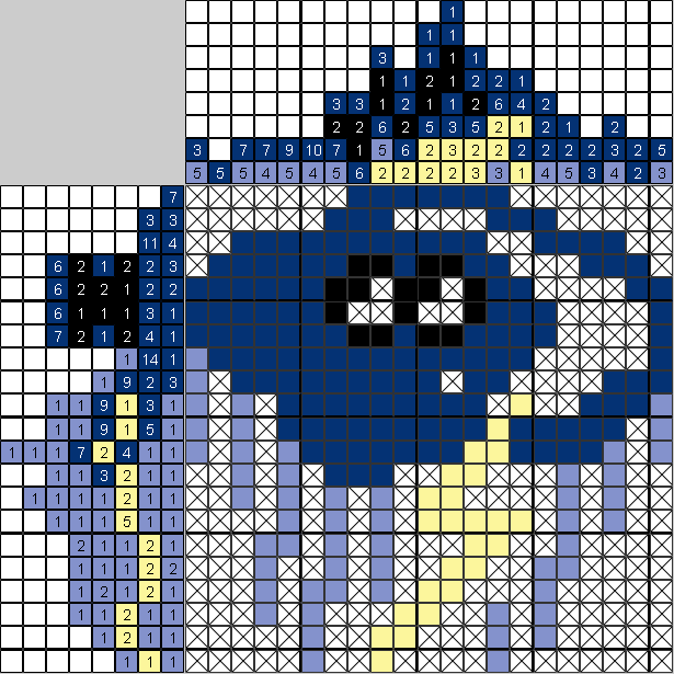 Цветной японский рисунок Грозовая туча