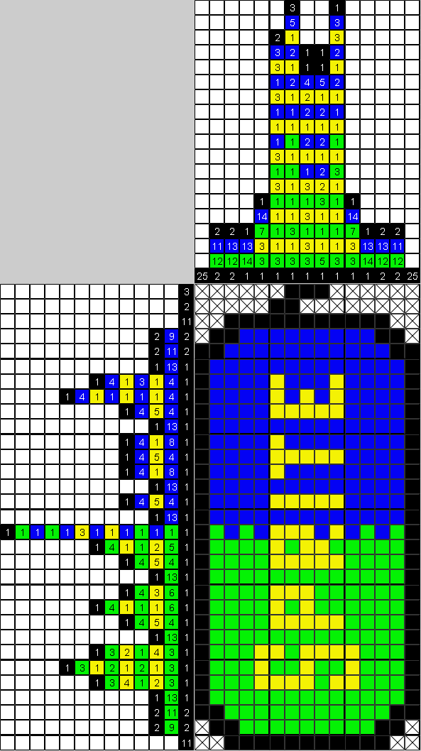 Цветной японский рисунок Спрайт