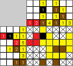 Цветной японский рисунок Уточка