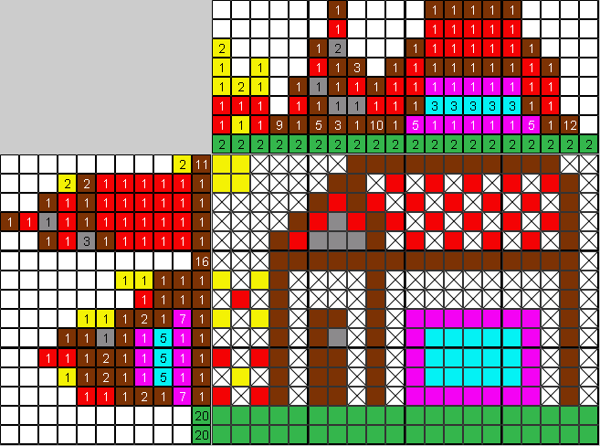 Цветной японский рисунок Дача