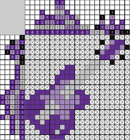 Цветной японский рисунок Гитара