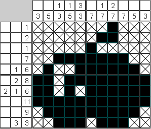 Японский рисунок Маленькое яблоко