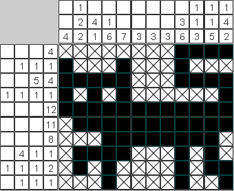 Японский рисунок Черный кот