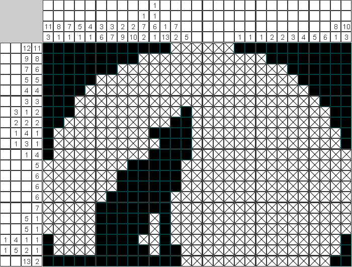 Японский рисунок Волк