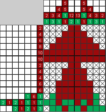 Цветной японский рисунок Гриб