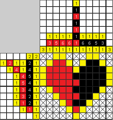 Цветной японский рисунок Сердце