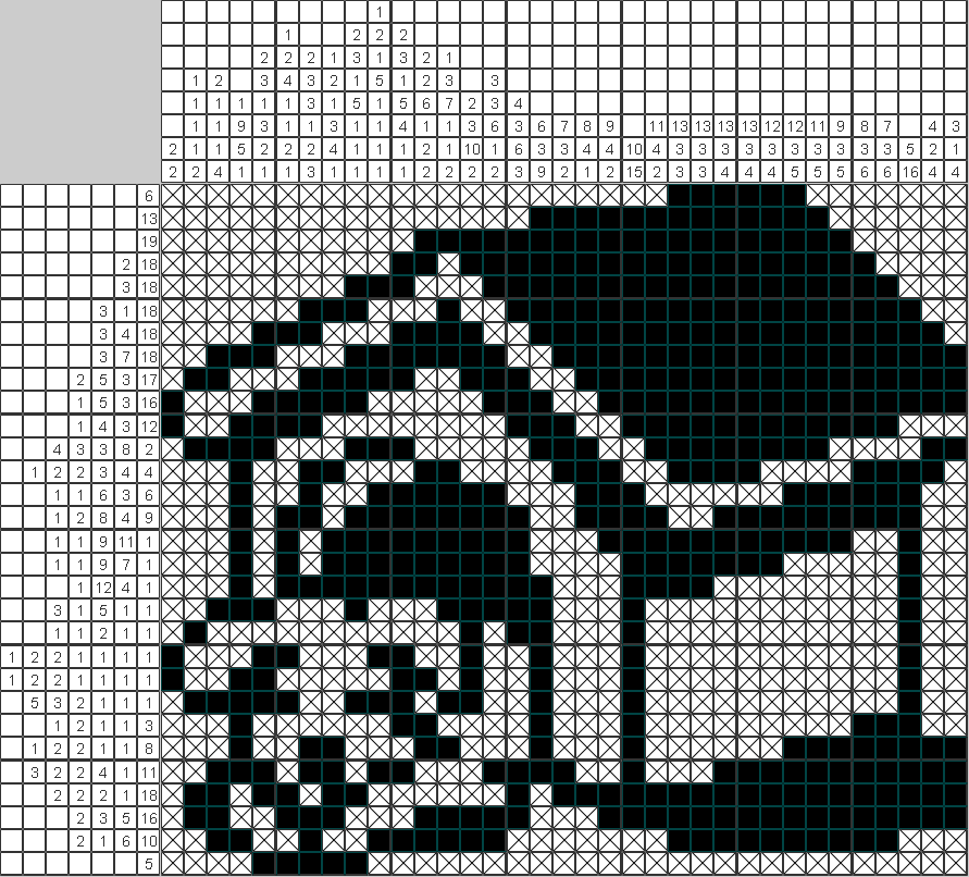 Японский рисунок Собака в будке