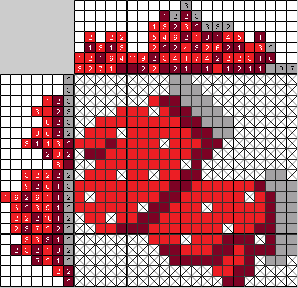 Цветной японский рисунок Рукавички