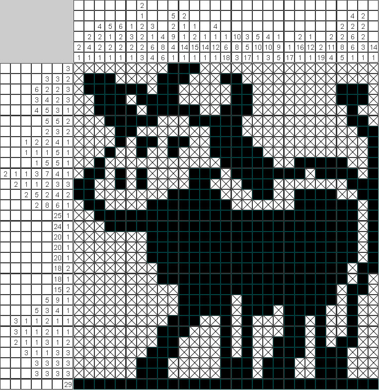 Японский рисунок Корова