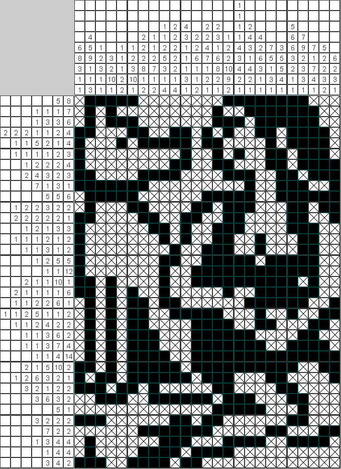 Японский рисунок Girl with dog