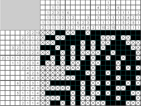 Японский рисунок Еловая веточка