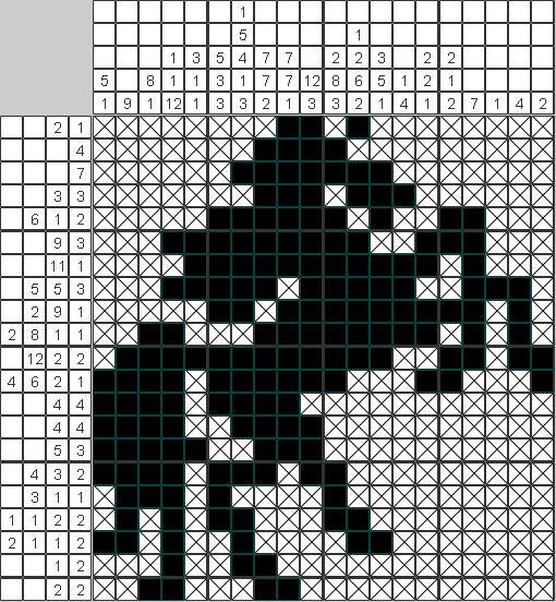 Японский рисунок Лошадка