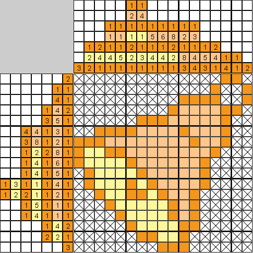 Цветной японский рисунок Колокольчик