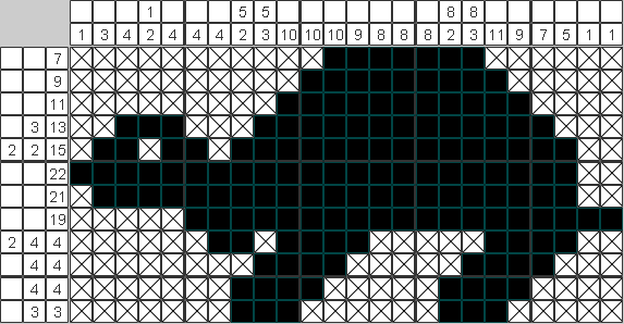 Японский рисунок Черепаха