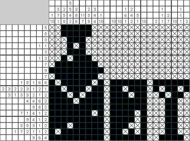 Японский рисунок Бутылка с рюмкой