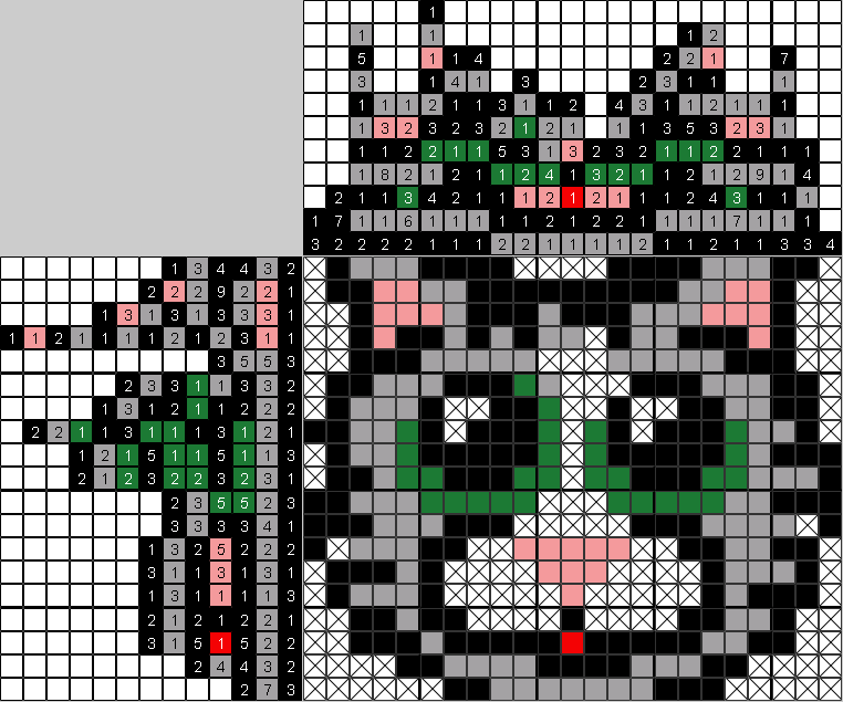 Цветной японский рисунок Кот Василий