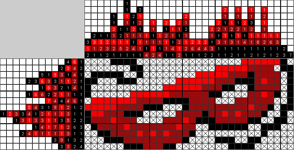 Цветной японский рисунок Маска