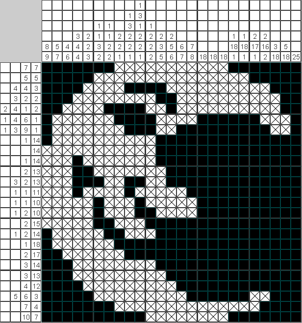 Японский рисунок Месяц