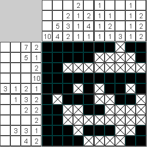 Японский рисунок Лицо