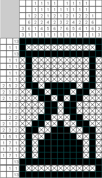 Японский рисунок Песочные часы