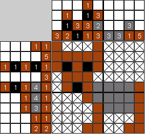 Цветной японский рисунок Пес 245