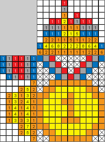Цветной японский рисунок медаль