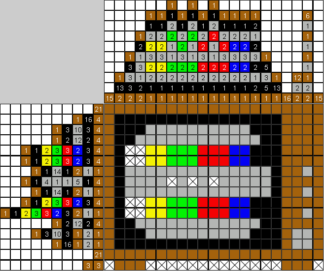 Цветной японский рисунок Советский телевизор