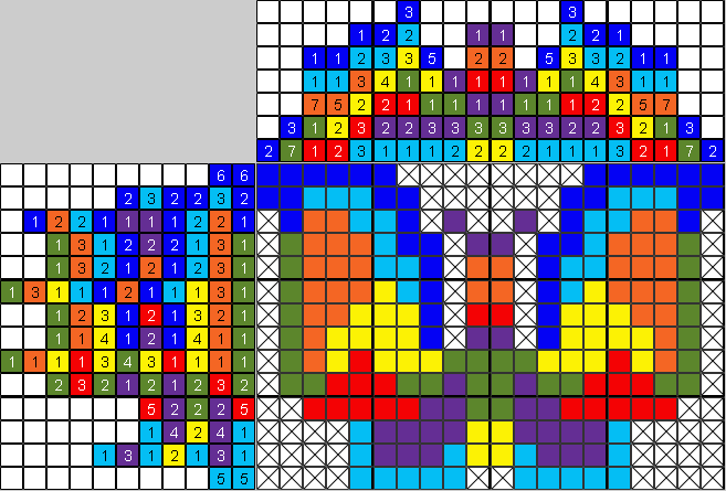 Цветной японский рисунок Бабочка