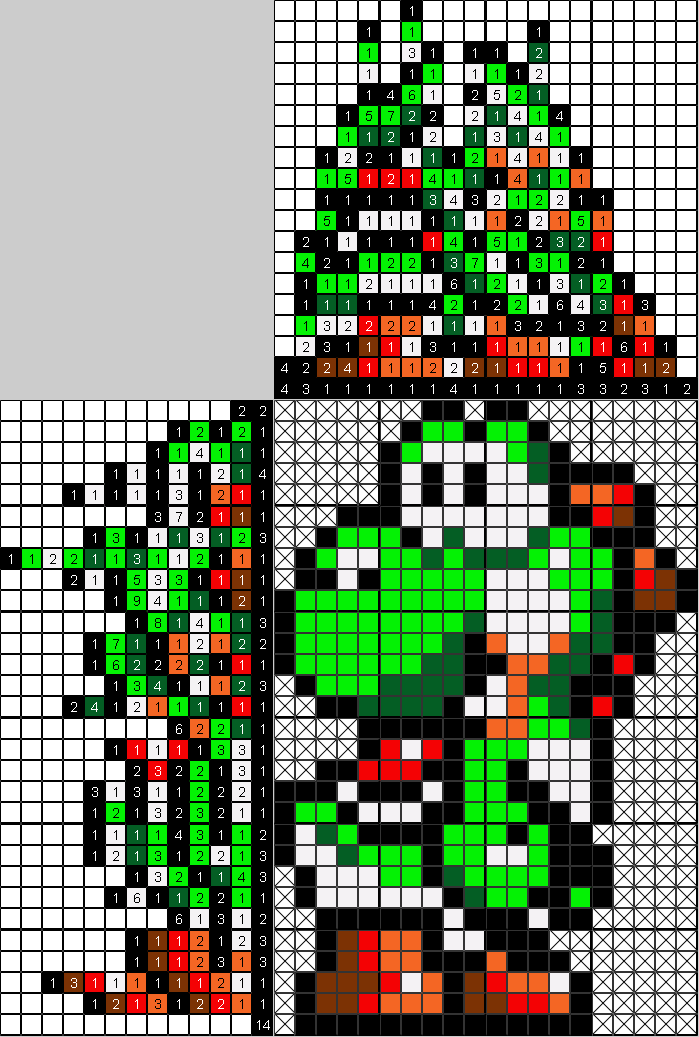 Цветной японский рисунок Yoshi