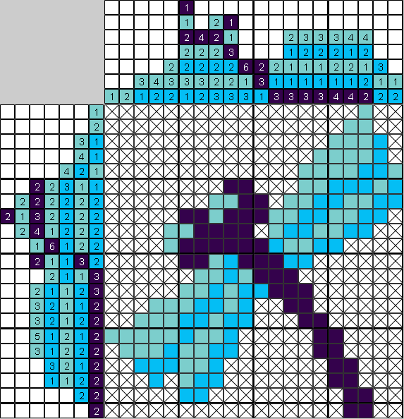 Цветной японский рисунок Стрекоза